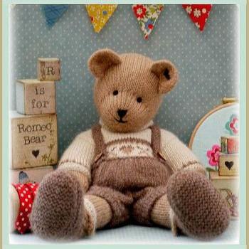 ROMEO Bear / Teddy Bear Knitting Pattern/ PDF/ EMAIL Pattern/ New